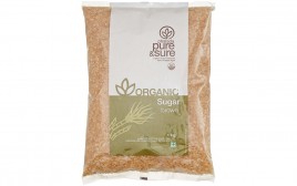 Pure & Sure Organic Sugar Brown   Pack  1 kilogram